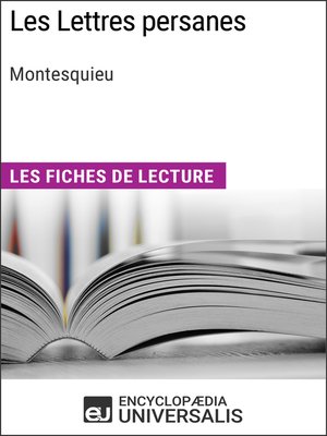 cover image of Les Lettres persanes de Montesquieu